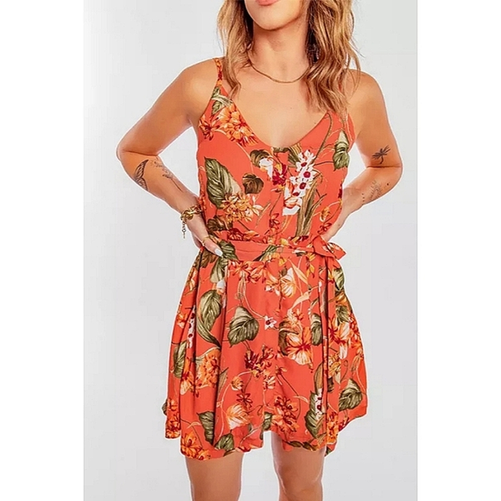 LAST ONE! Plus Size IVY JANE Tropical Floral Vacation A-Line Dress - Picture 2 of 6